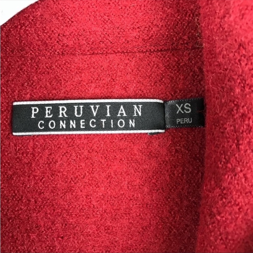 Peruvian Connection Wool Full Zip Jacket - Size Xs - image 4